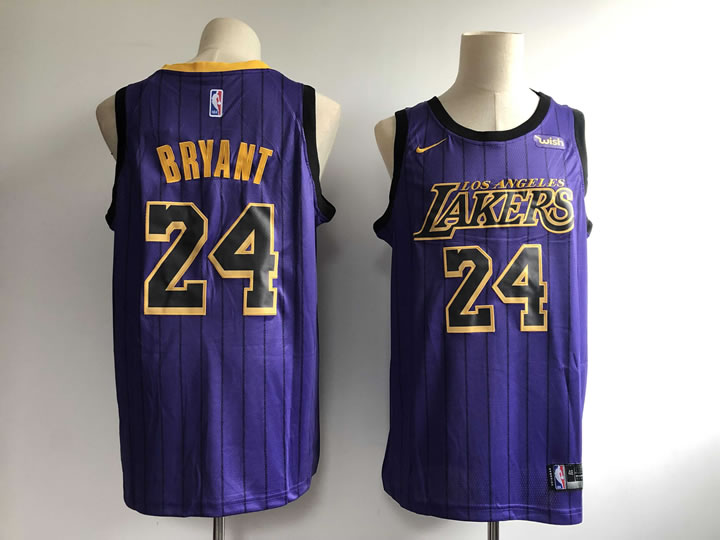 Lakers 24 Kobe Bryant Purple 2018-19 City Edition Nike Swingman Jersey,We sell and wholesale Lakers 24 Kobe Bryant Purple 2018-19 City Edition Nike Swingman Jersey on line form chian!